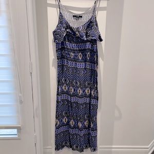 Stunning print midi stress